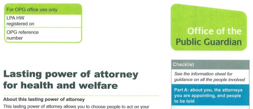 Lasting Power of Attorney