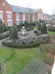 garden, hotel