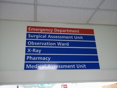 Hospital sign